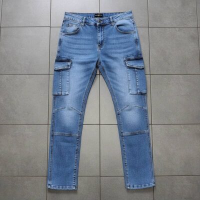 Stylish & Premium 6 Pocket Denim Cargo Pant