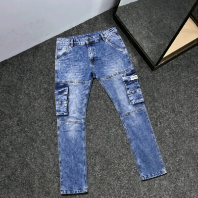 Stylish & Premium 6 Pocket Denim Cargo Pant