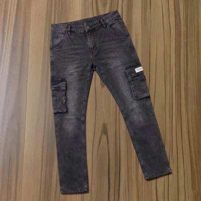 Stylish & Premium 6 Pocket Denim Cargo Pant