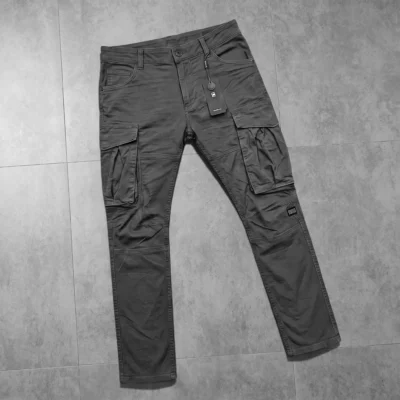 Stylish Kaizer Cotton Fabric 6 Pocket Cargo Pant (Deep Grey)
