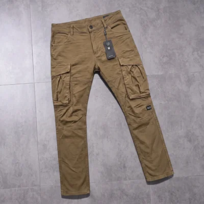 Stylish Kaizer Cotton Fabric 6 Pocket Cargo Pant (Khaki)