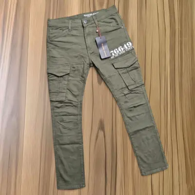 Stylish Kaizer Cotton Fabric 6 Pocket Cargo Pant
